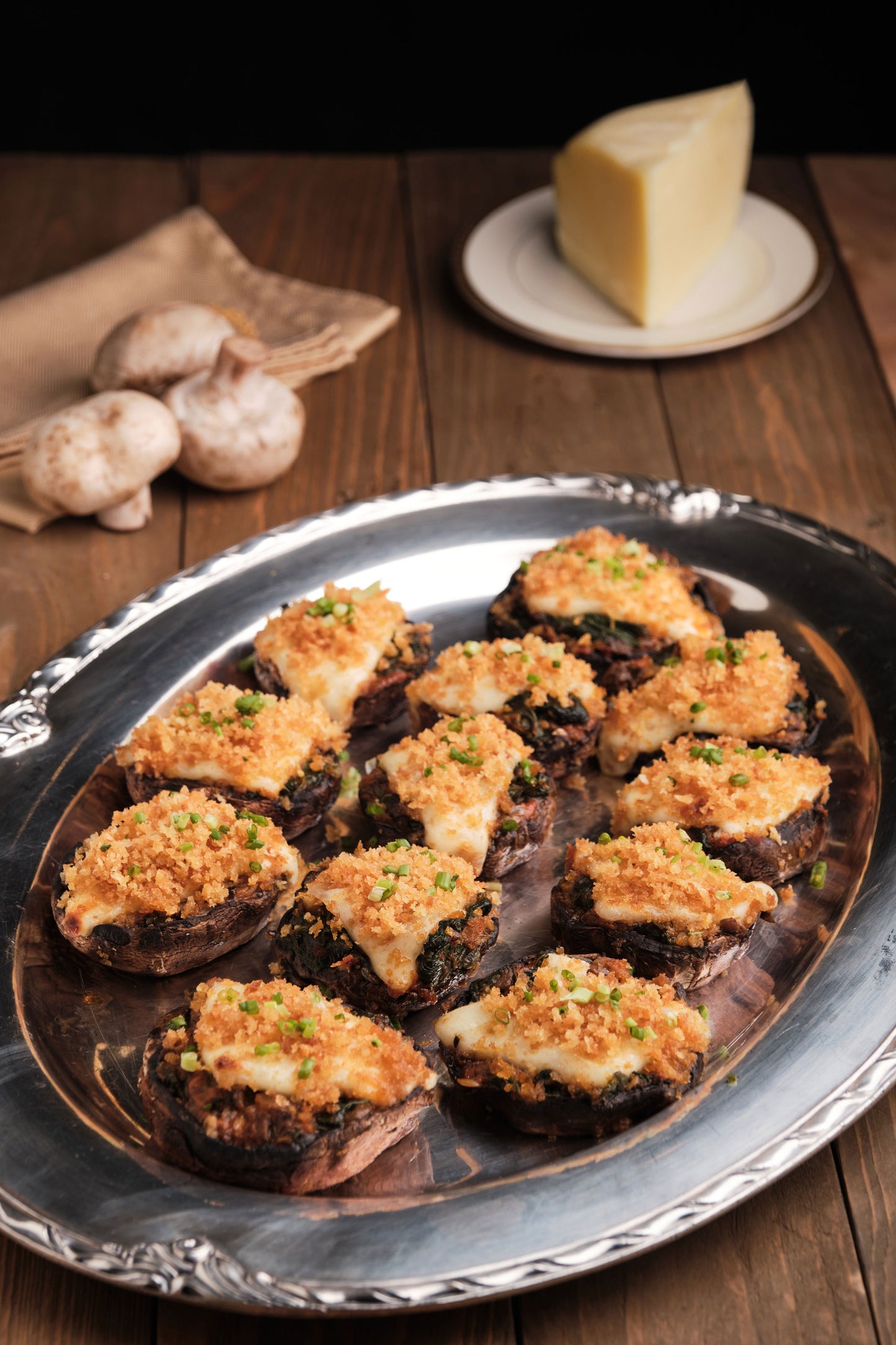 Stuffed Portobello Caps