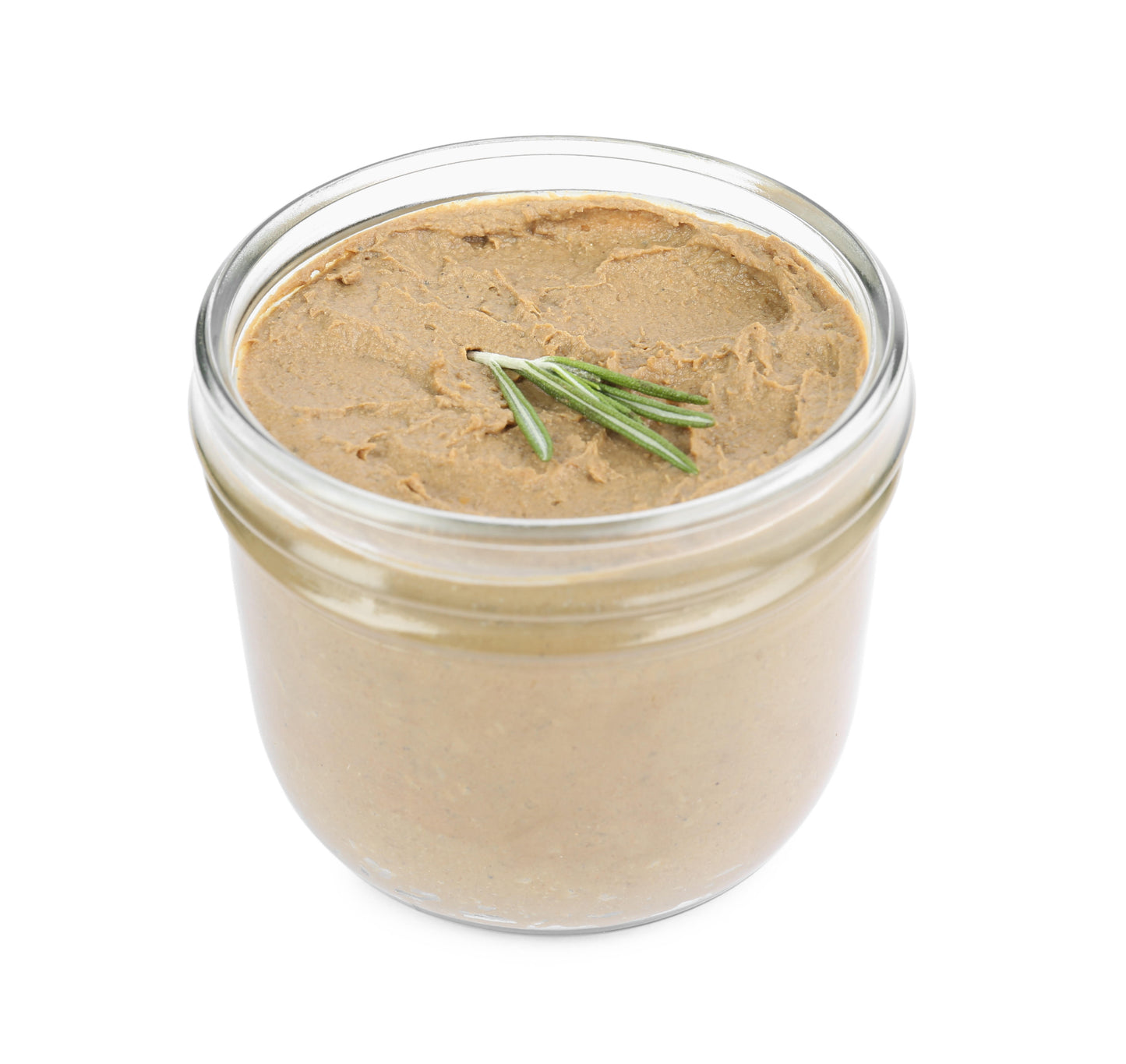 Chicken Liver Pate-400 grams with Melba Toast and white ceramic jar